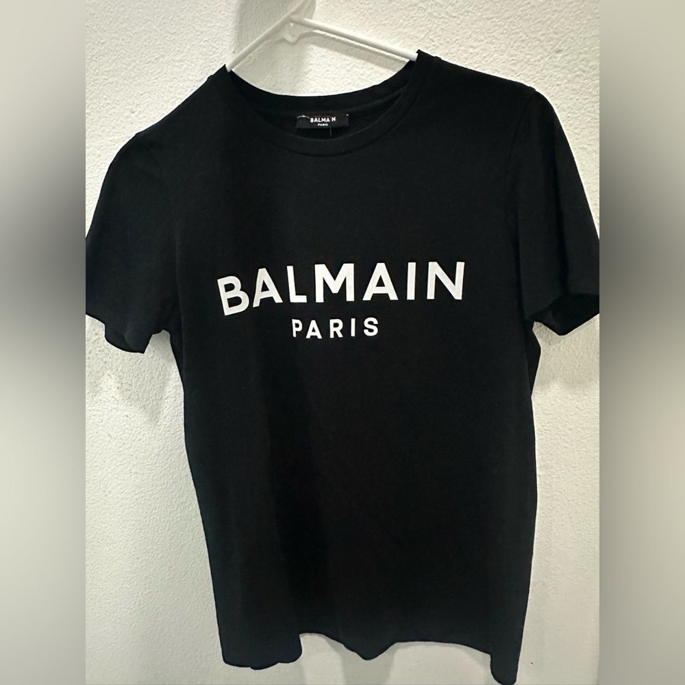 Balmain Black Short Sleeve Tee